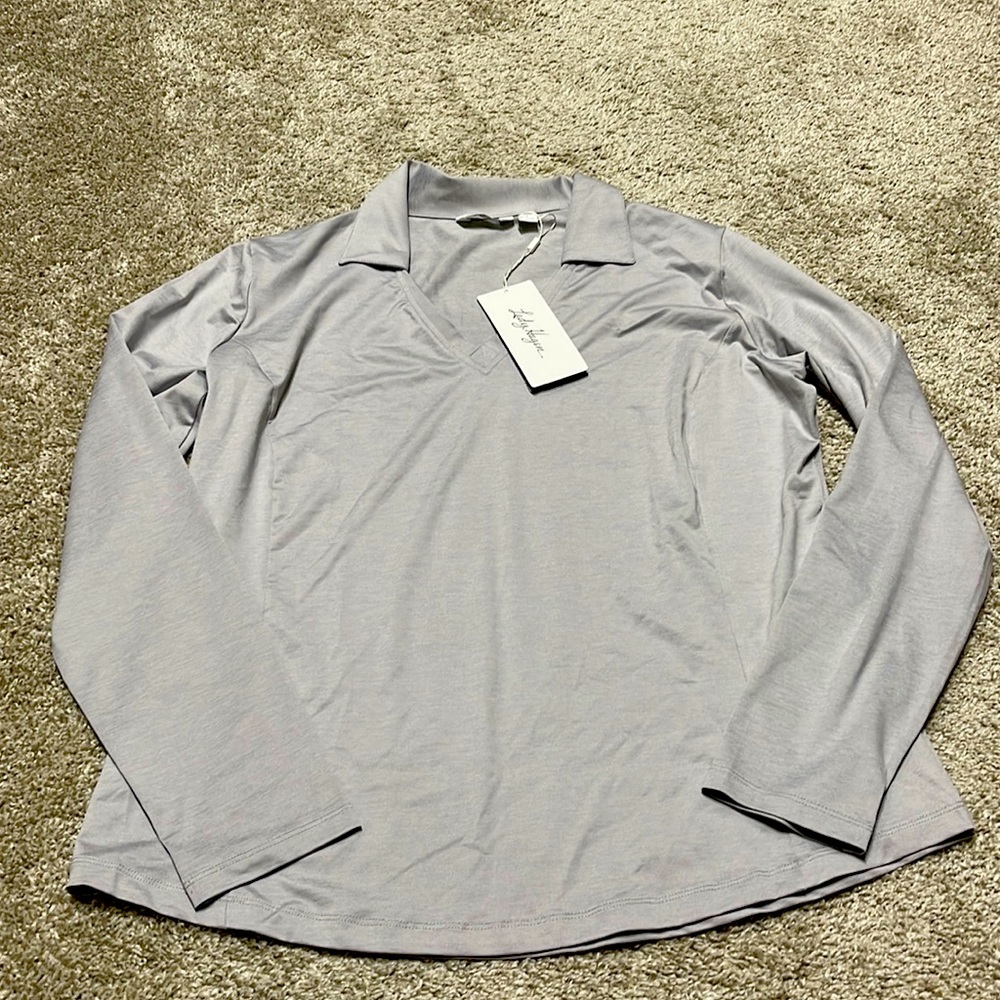 Brand new with tags Lady Hagen long sleeve collared shirt (ladies)